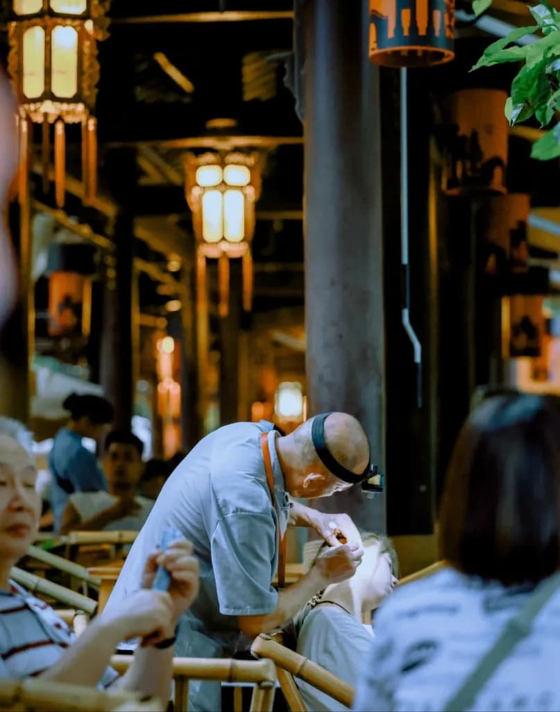 Day 2 — People's Park · Tea House & Sichuan Opera · Jinli Town · Kuaizhai Alley
