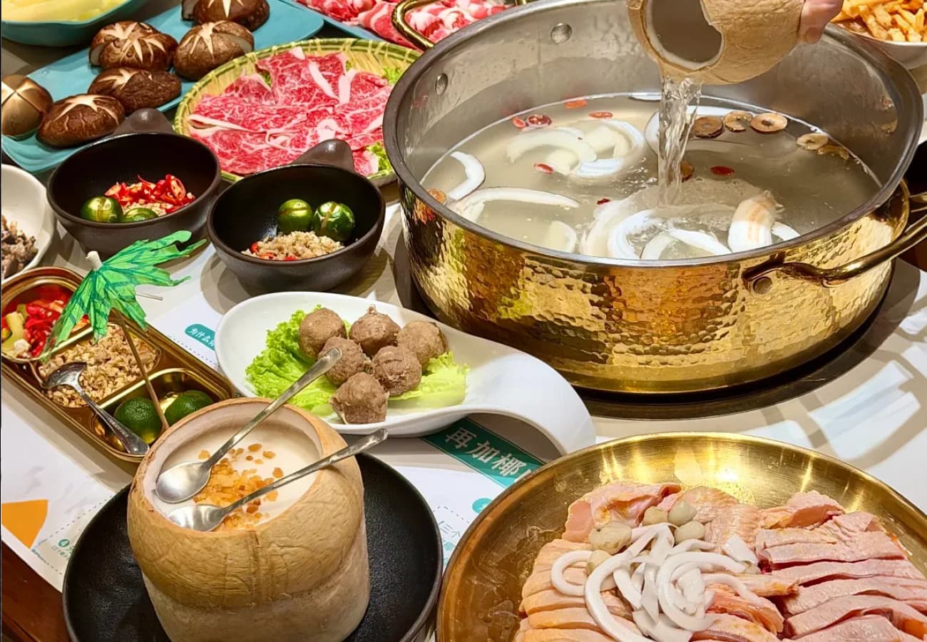 Coconut Chicken Hot Pot