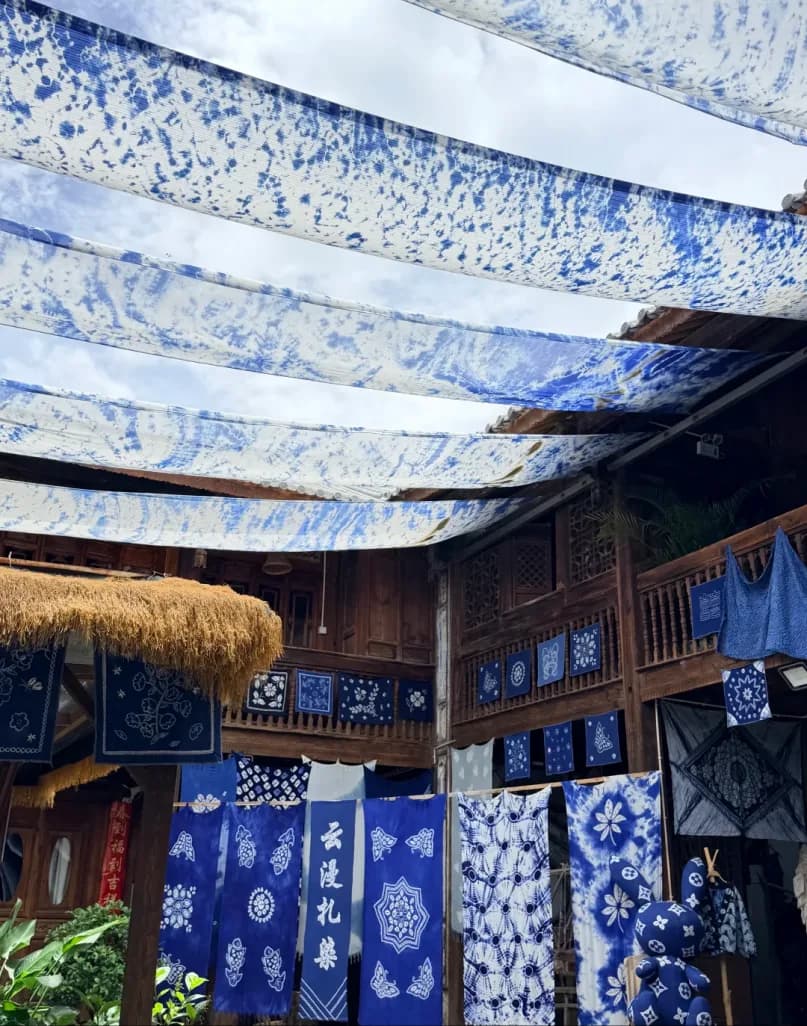 Day 3 — Butterfly Spring · Xizhou Ancient Town · Tie-Dyeing Experience
