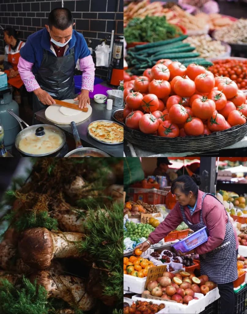 Day 6 — Lashihai Park · Zhongyi Market · Lijiang Ancient Town