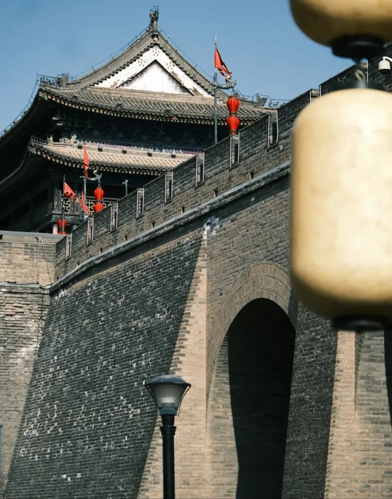 Day 2 — Xi'an City Wall · Bell Tower · Shanxi History Museum · Daci'en Temple · Big Wild Goose Pagoda · Huimin Street