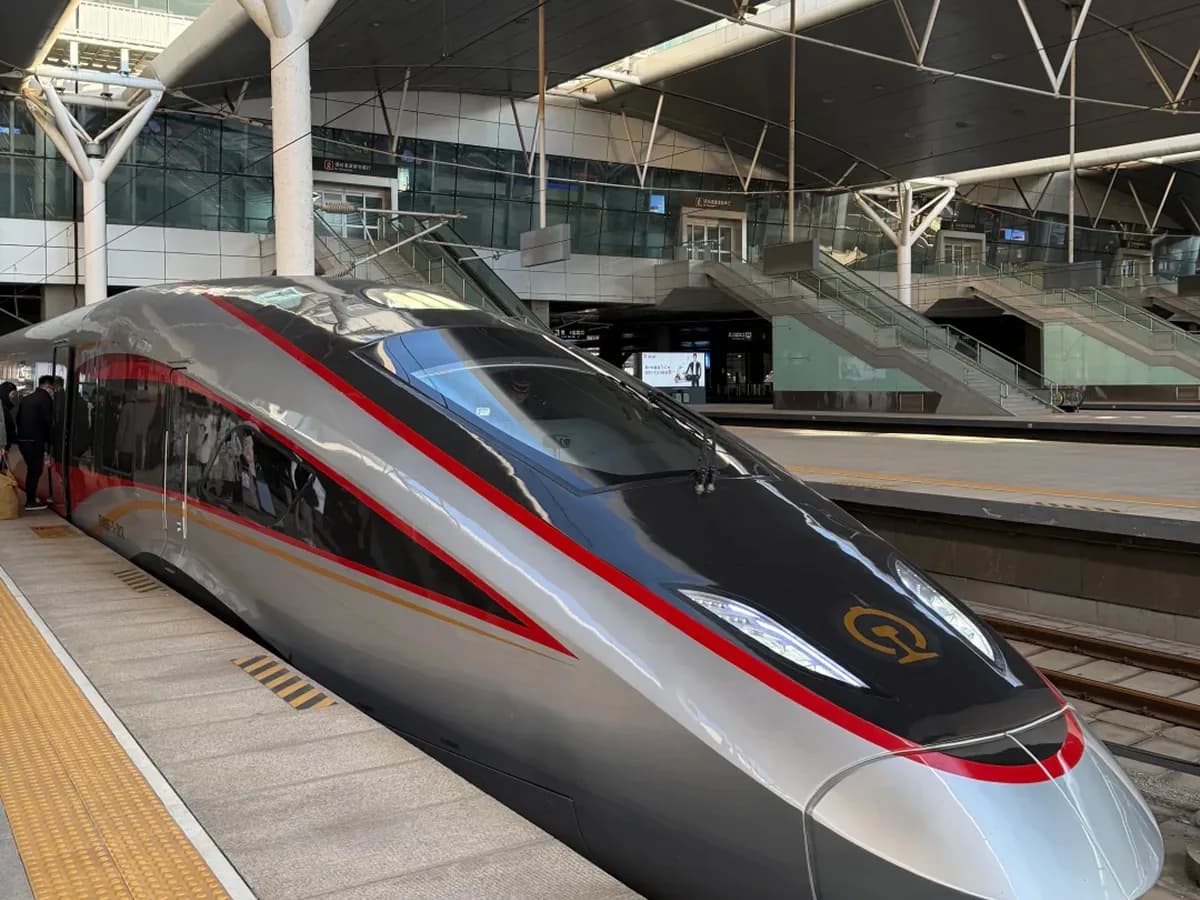 Map of China Train Routes: Corridors a Private Trip Uses