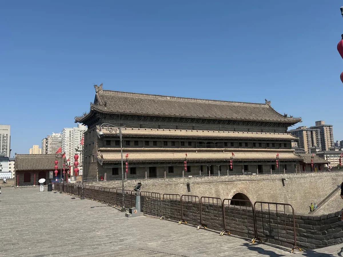 City Wall Xian China: Ride a Segment, Not Warriors Day