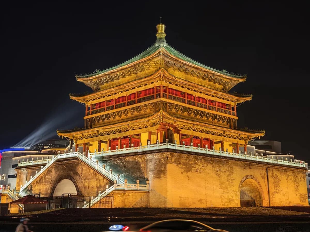 Hotels in Xian China: Inside the Wall for the City Night