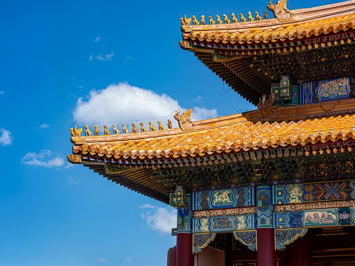 Hexi-style polychrome painting in the Forbidden City