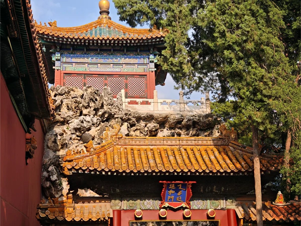 Section of the Imperial Garden in the Forbidden City