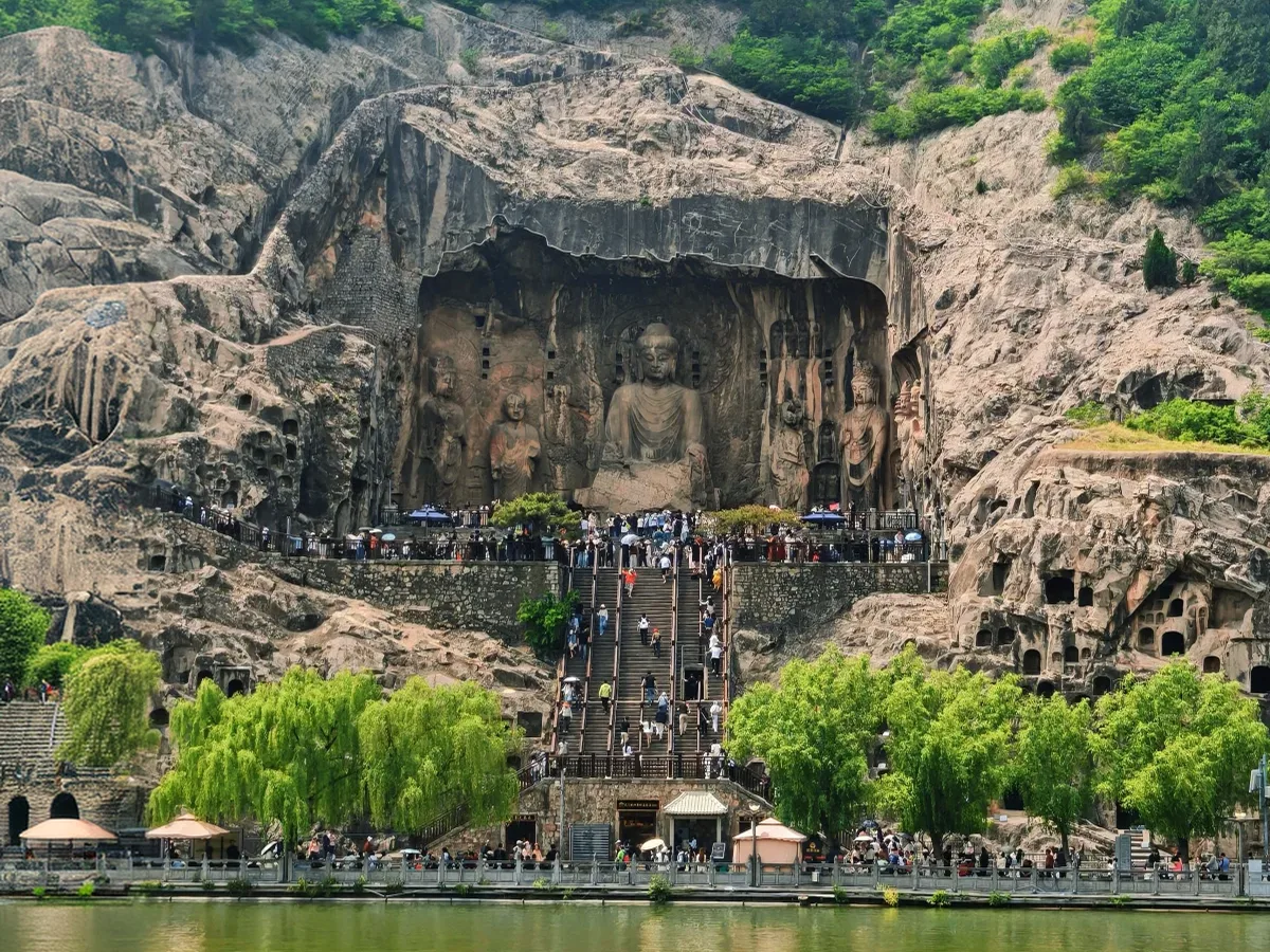 Longmen Grottoes the day after a Shaolin Temple China tour